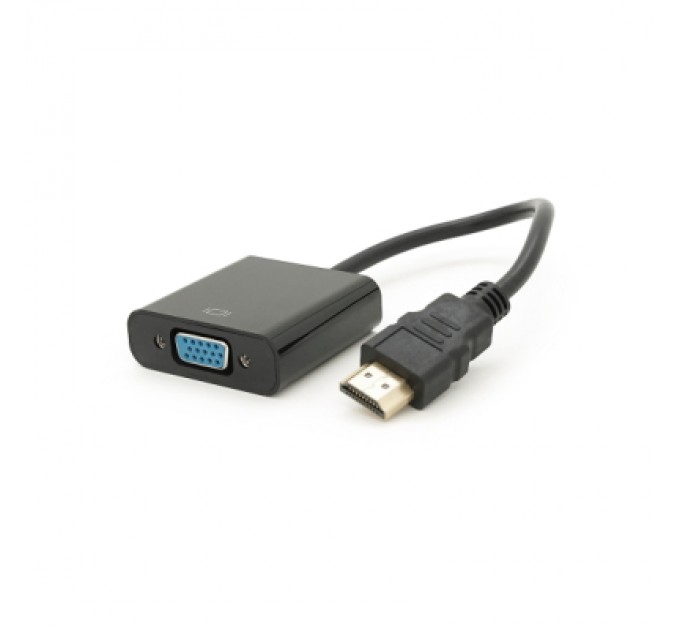 Перехідник HDMI M to VGA F 0.1m 4K/2K black Voltronic (YT-C-HDMI(M)/VGA(F)-B)