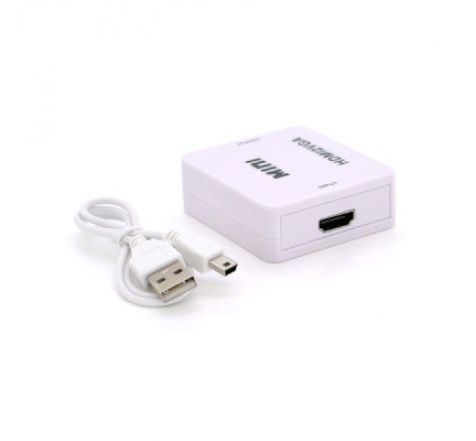 Перехідник HDMI F to VGA F 720P/1080P white Voltronic (YT-CM-HDMI/VGA)