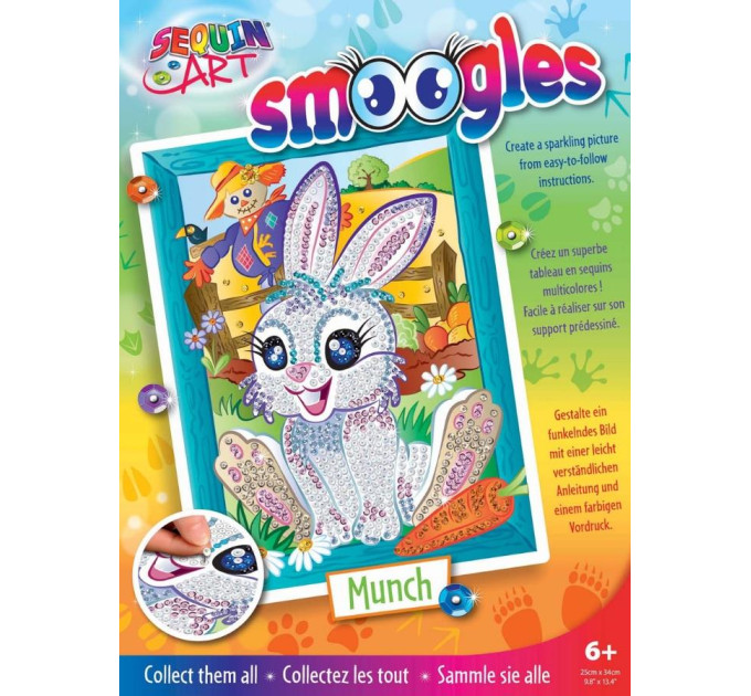 Sequin Art Набір для творчості Sequin Art SMOOGLES Зайчик (SA1814)