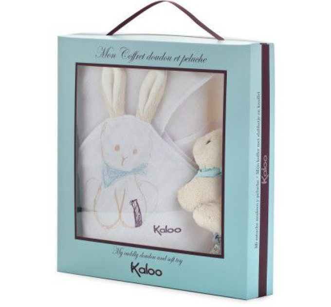 Kaloo Ковдра дитяча Kaloo Подарунковий набір з іграшкою Кролик (K962996)