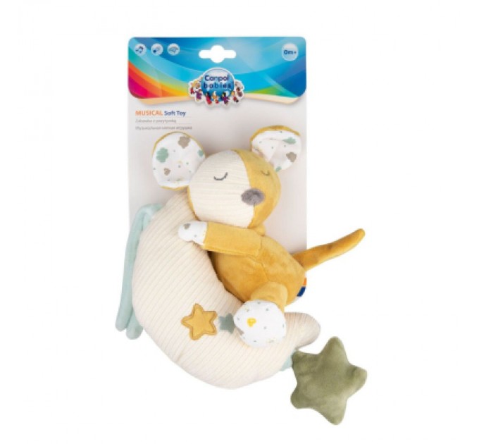 Брязкальце Canpol плюшева музична Mouse (77/202)