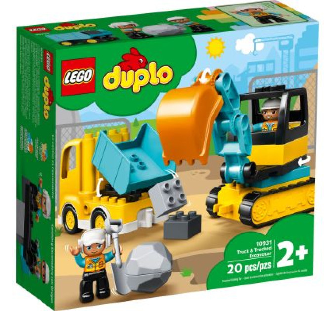 LEGO Конструктор LEGO Вантажівка і гусеничний екскаватор (10931)