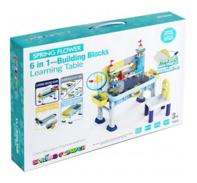 Microlab Toys Дитячий стіл Microlab Toys Конструктор Ігровий Центр + 1 стілець (GT-15)