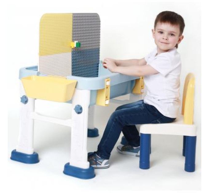 Microlab Toys Дитячий стіл Microlab Toys Конструктор Ігровий Центр + 1 стілець (GT-15)