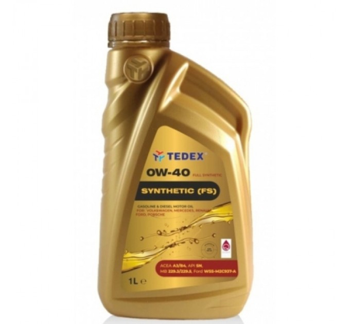 Моторна олива TEDEX SYNTHETIC (FS) MOTOR OIL 0W40 1л