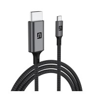 Кабель мультимедійний USB-C to HDMI 2.0m 4K60Hz black Armorstandart (ARM76891)
