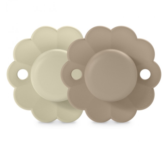 Пустушка Suavinex Wonder фізіологічна 2 шт, 0-6 місяців, світло-бежева та бежева (308404)