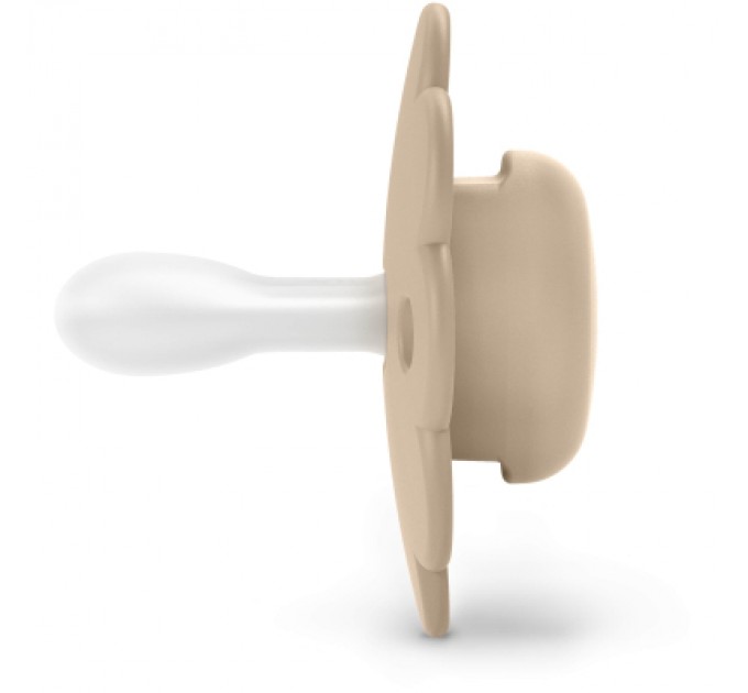 Пустушка Suavinex Wonder фізіологічна 2 шт, 0-6 місяців, світло-бежева та бежева (308404)