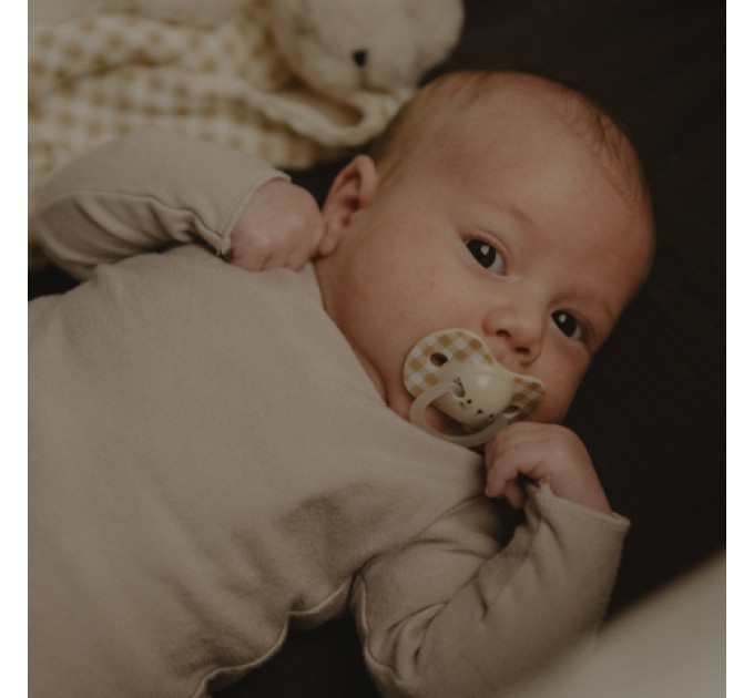 Пустушка Suavinex фізіологочна, 2 шт. 0-6 місяців, нічна/кролик (308214)