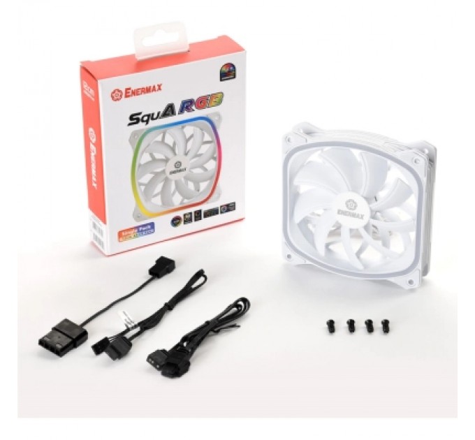Enermax Кулер до корпусу Enermax SquA RGB White (UCSQARGB12P-W-SG)