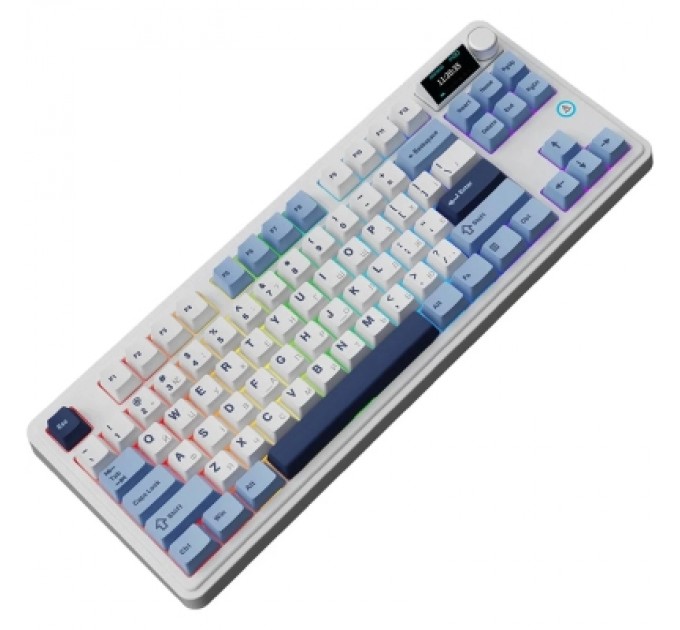 Ajazz Клавіатура Ajazz AK870 PLUS Murad Switch RGB Wireless/Bluetooth/USB White (AK870-MU-BWD)
