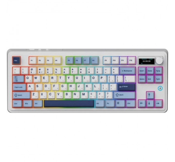 Ajazz Клавіатура Ajazz AK870 PLUS Murad Switch RGB Wireless/Bluetooth/USB White (AK870-MU-BWD)