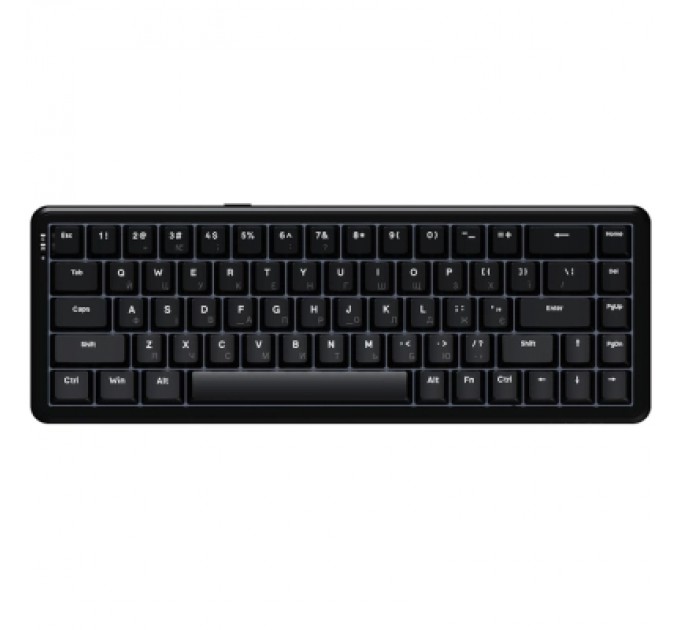 Клавіатура Ajazz AK680 MAX Magnetic Switch RGB USB Black (AK680-WM-B-A)