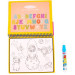 Baby Team Розвиваюча іграшка Baby Team Книжечка-розмальовка водна Паровозик (9030_паровозик_с_буквами)