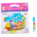 Baby Team Розвиваюча іграшка Baby Team Книжечка-розмальовка водна Паровозик (9030_паровозик_с_буквами)