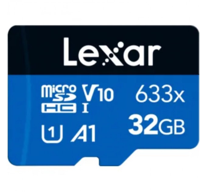 Lexar Карта пам'яті Lexar 32GB microSDXC class 10 UHS-I V10 A1 High Performance 633x (LMS0633032G-BNNNG)