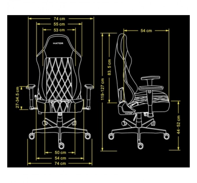 Hator Крісло ігрове Hator Darkside 3L Fabric Grey (HTC3016L)
