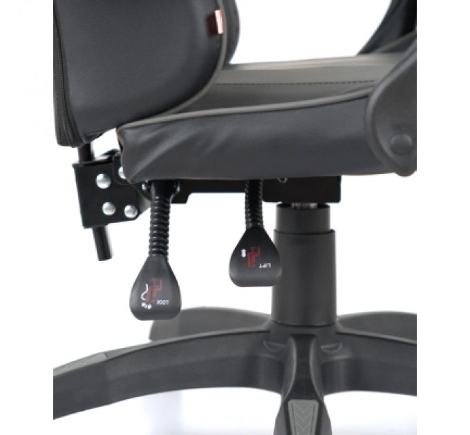 Аклас Крісло ігрове Аклас Бешкет ANF підліткове Чорний (PU-чорний/сірий) (00160338)