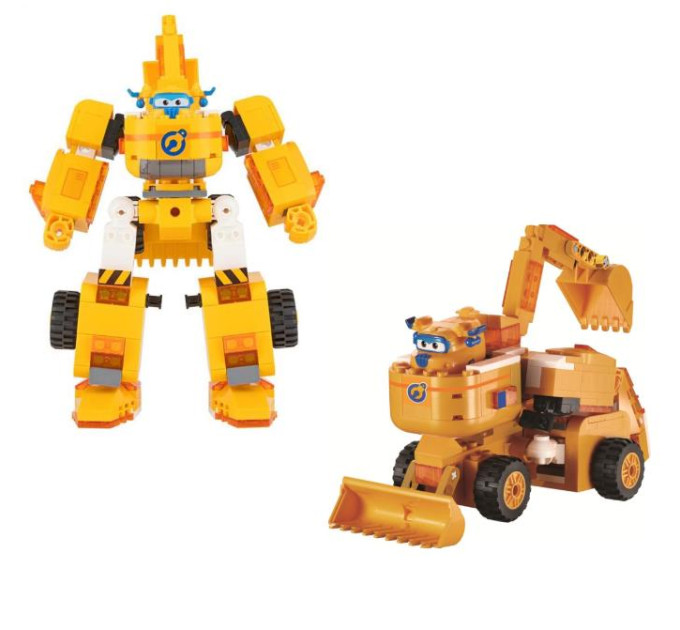 Super Wings Конструктор Super Wings Blocks 2-in-1 Buildable Transforming Vehicle Donnie, Донні (EU385007)