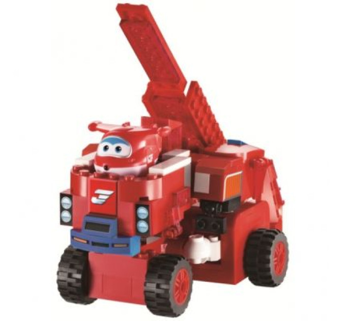 Super Wings Конструктор Super Wings Blocks 2-in-1 Buildable Transforming Vehicle Jett, Джетт (EU385005)