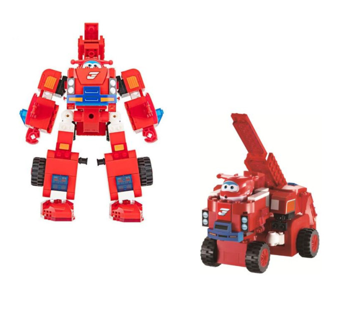 Super Wings Конструктор Super Wings Blocks 2-in-1 Buildable Transforming Vehicle Jett, Джетт (EU385005)