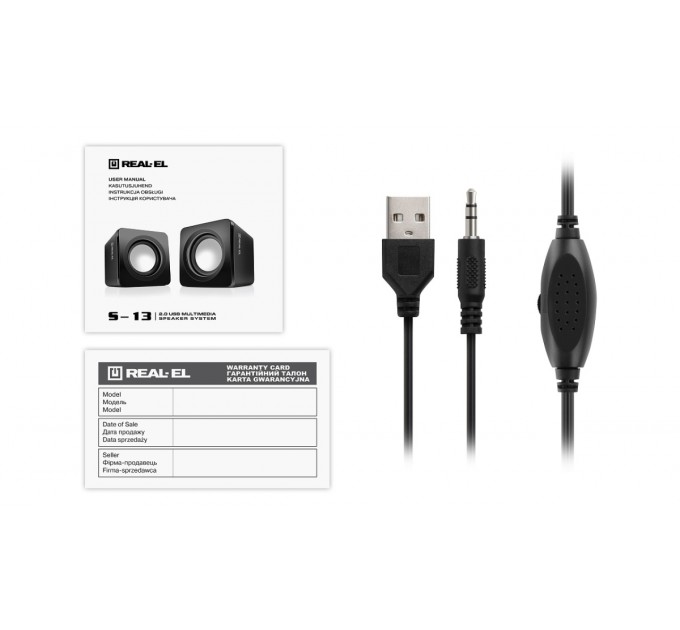 REAL-EL Акустична система REAL-EL S-13 Black