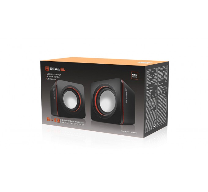 REAL-EL Акустична система REAL-EL S-13 Black