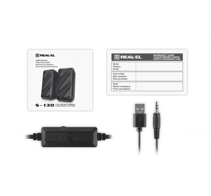 REAL-EL Акустична система REAL-EL S-130 Black
