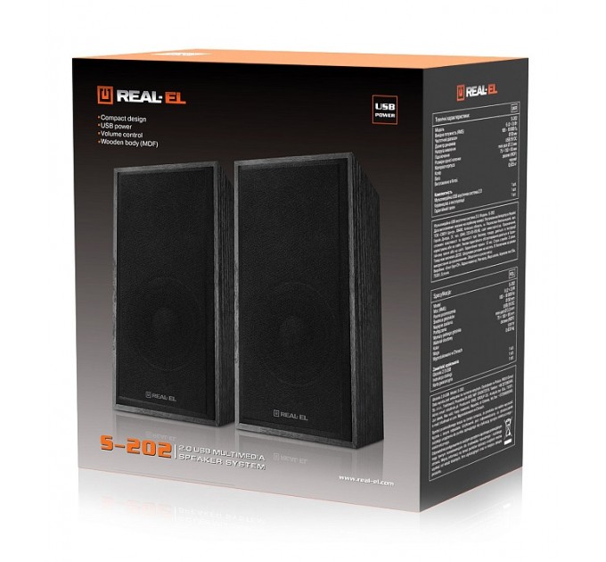 REAL-EL Акустична система REAL-EL S-202