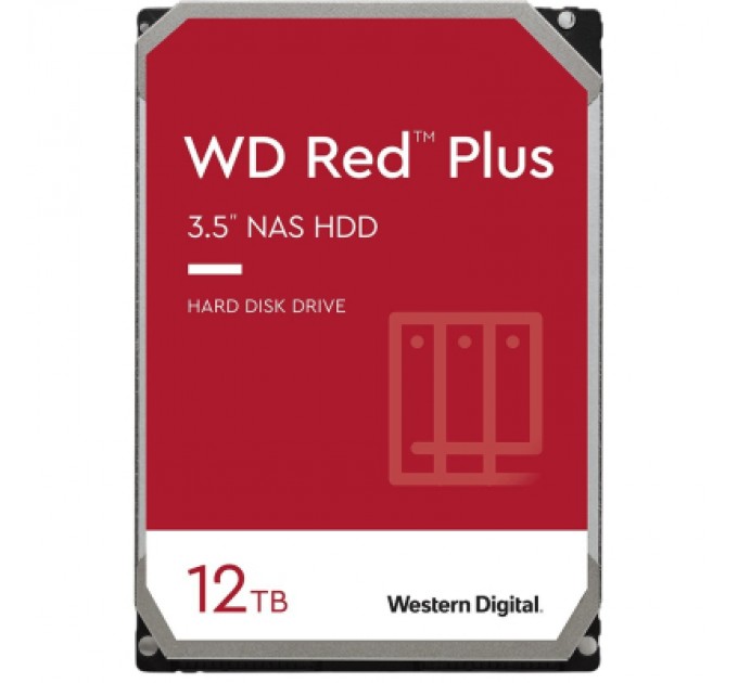WD Жорсткий диск 3.5" 12TB Red Plus WD (WD120EFGX)