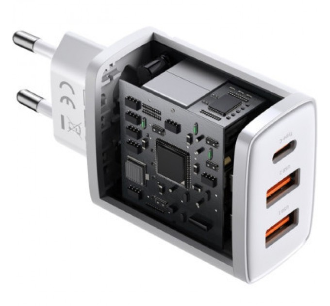 Baseus Зарядний пристрій Baseus Compact Quick Charger 2U+C (CCXJ-E02)