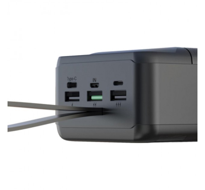 Батарея універсальна XO 50000mAh, PD/18W, QC3.0/22.5W, flashlight, Input(Micro,Type-C,Lightning), Output(3*USB,Type-C) (XO-PR158 / 29211)