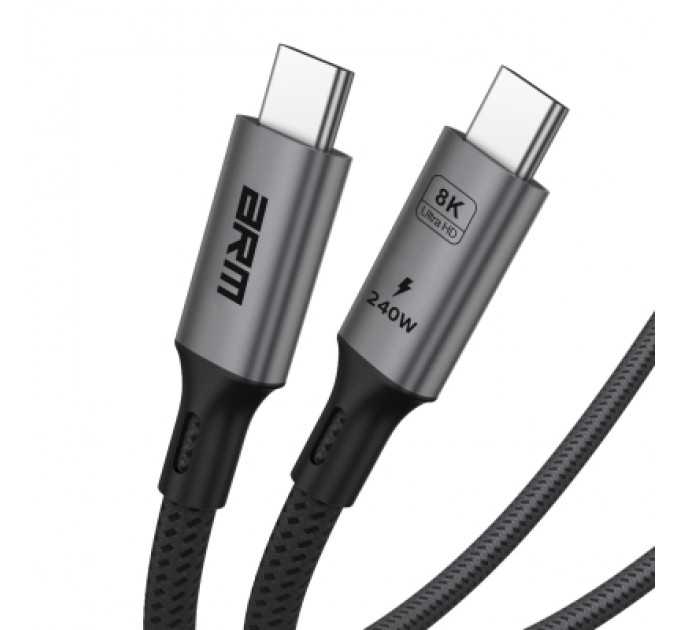 Armorstandart Дата кабель USB-C to USB-C 1.0m USB4 40Gbps 240W 8K60Hz black Armorstandart (ARM81921)
