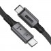 Armorstandart Дата кабель USB-C to USB-C 1.0m USB4 40Gbps 240W 8K60Hz black Armorstandart (ARM81921)