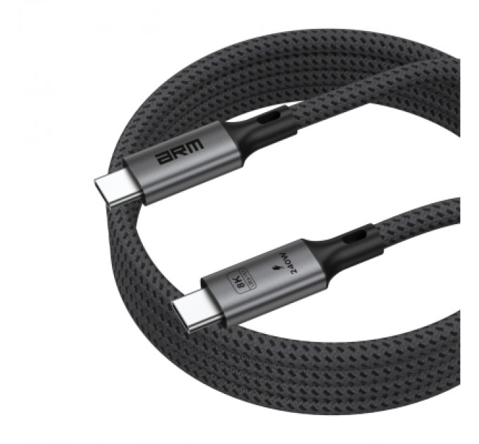 Armorstandart Дата кабель USB-C to USB-C 1.0m USB4 40Gbps 240W 8K60Hz black Armorstandart (ARM81921)