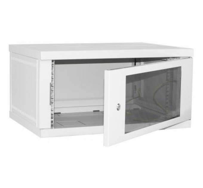 Ipcom Шафа настінна Ipcom 6U, 600*450, СН-6U-06-04-ДС-1-7035 (Тцб-0008769)