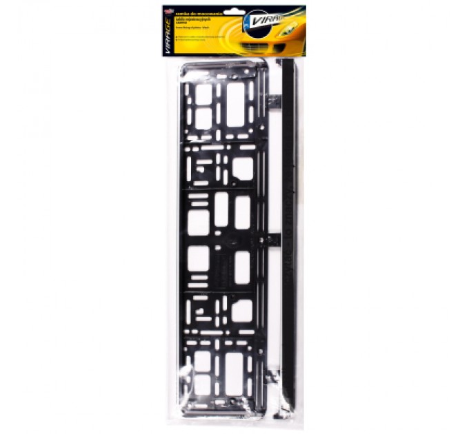 VIRAGE Рамка номерного знака VIRAGE чорна (93-001)