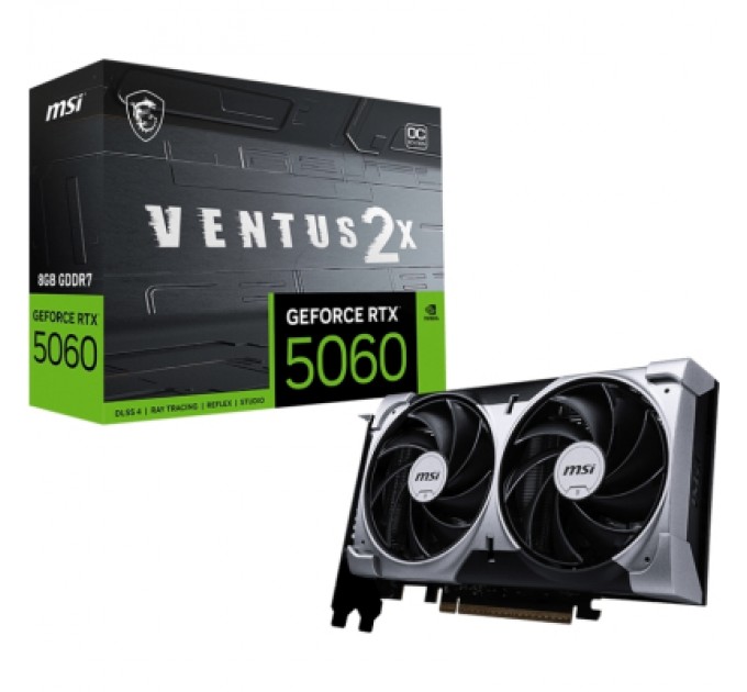 MSI Відеокарта MSI GeForce RTX5060 8Gb VENTUS 2X OC (RTX 5060 8G VENTUS 2X OC)