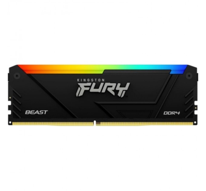 Модуль пам'яті для комп'ютера DDR4 16GB (2x8GB) 3200 MHz Beast Black Kingston Fury (ex.HyperX) (KF432C16BB2AK2/16WP)