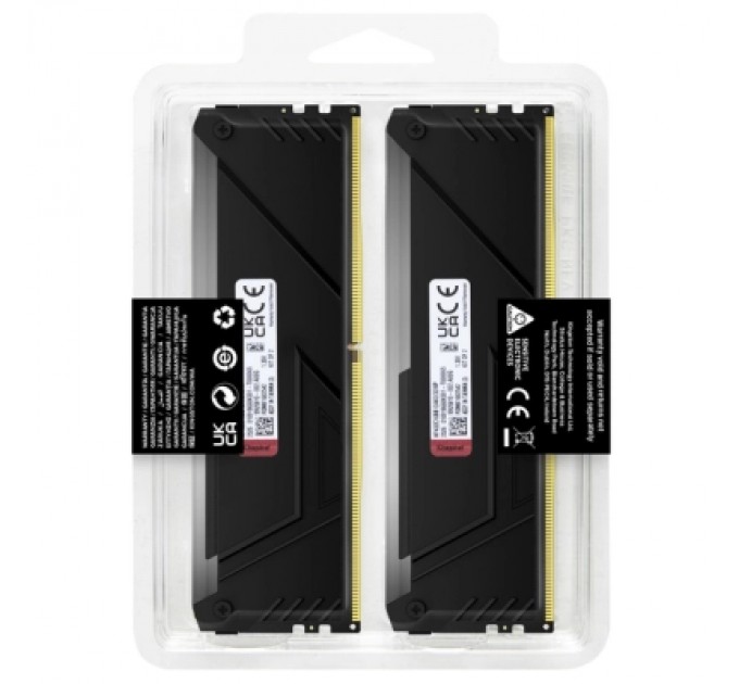 Kingston Fury (ex.HyperX) Модуль пам'яті для комп'ютера DDR4 32GB (2x16GB) 3200 MHz Beast RGB Black Kingston Fury (ex.HyperX) (KF432C16BB12AK2/32WP)