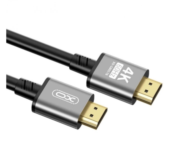 XO Кабель мультимедійний HDMI to HDMI 5.0m v2.0 black XO (GB017B-HDMI.tranish)
