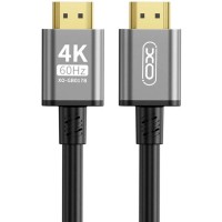 Кабель мультимедійний HDMI to HDMI 5.0m v2.0 black XO (GB017B-HDMI.tranish)