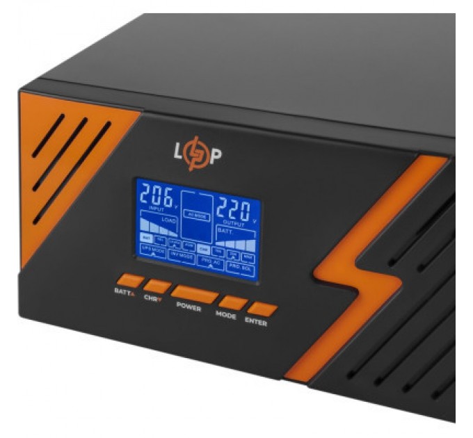 LogicPower Пристрій безперебійного живлення LogicPower LPM - PSW-1500VA, 1050W, Black (22754)