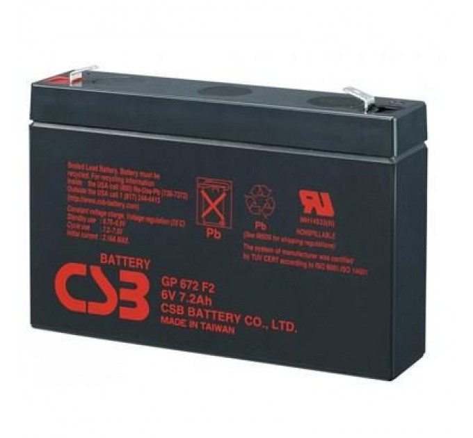 Батарея до ДБЖ CSB 6В 7.2 Ач (GP672)