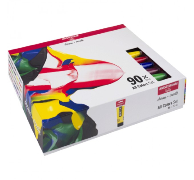 Акрилові фарби Royal Talens Amsterdam General Selection 90 кольорів по 20 мл (8712079451097)