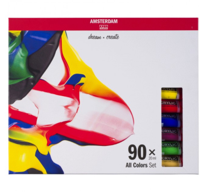 Акрилові фарби Royal Talens Amsterdam General Selection 90 кольорів по 20 мл (8712079451097)
