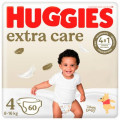 Huggies Підгузки Huggies Extra Care 4 (8-16 кг) 60 шт (5029053578118)