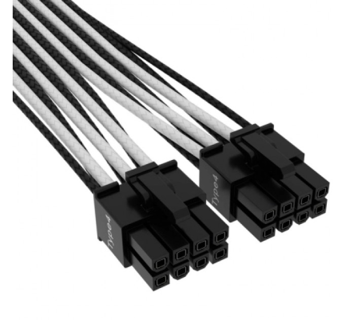 Кабель живлення video power 12+4pin PCIe Gen 5 12VHPWR 600W black/white Corsair (CP-8920333)
