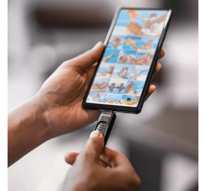 SanDisk USB флеш накопичувач SanDisk 128GB Ultra Slider Type-C USB 3.2 (SDCZ480-128G-G46)
