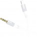 BOROFONE Кабель мультимедійний Lightning to 3.5mm M 1.0m BL19 white BOROFONE (6941991108570)